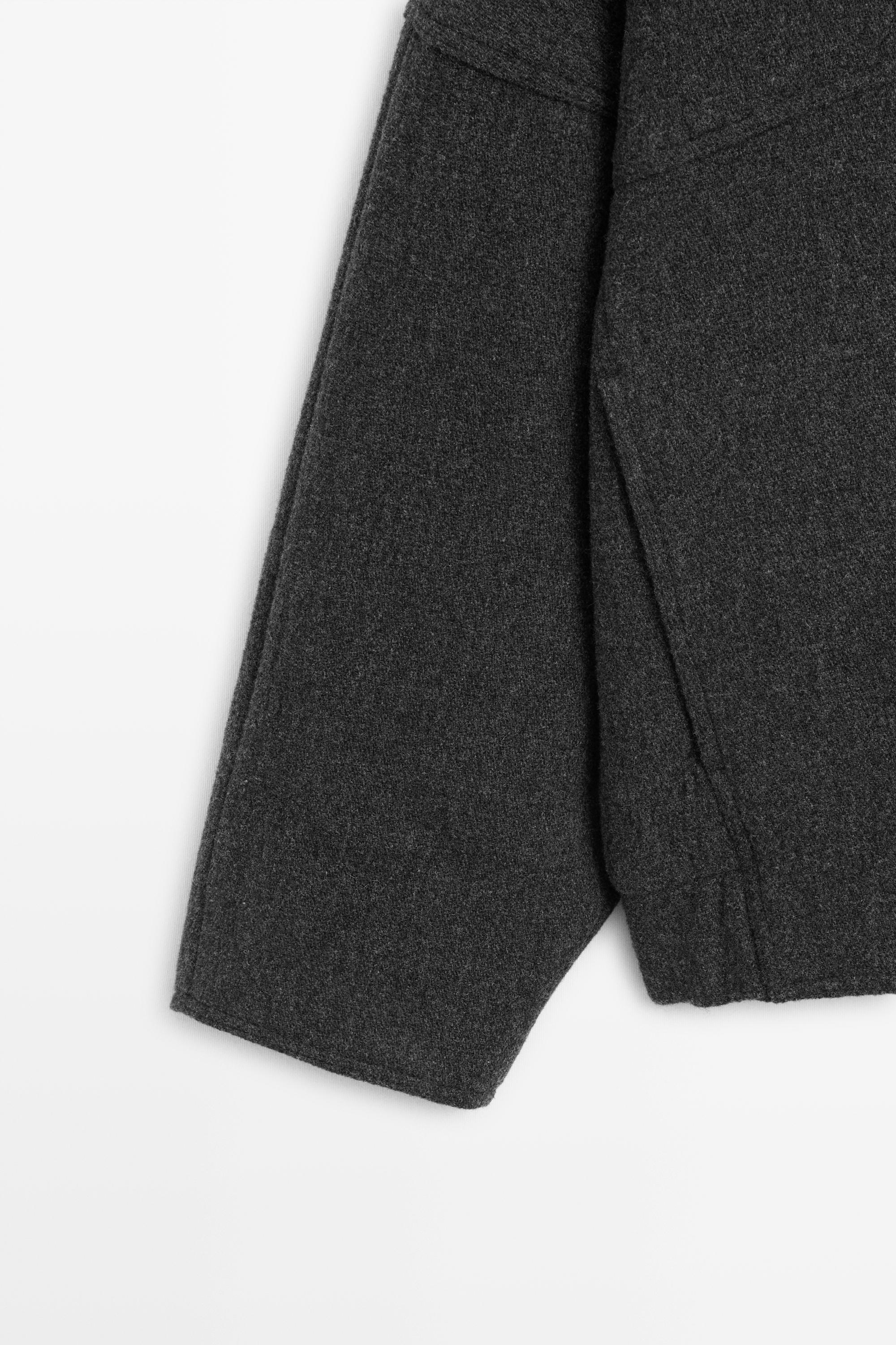 Wool blend bomber jacket